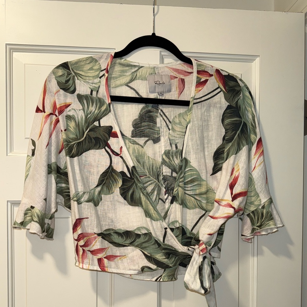 Rails Athena Ivory Birds of Paradise XS